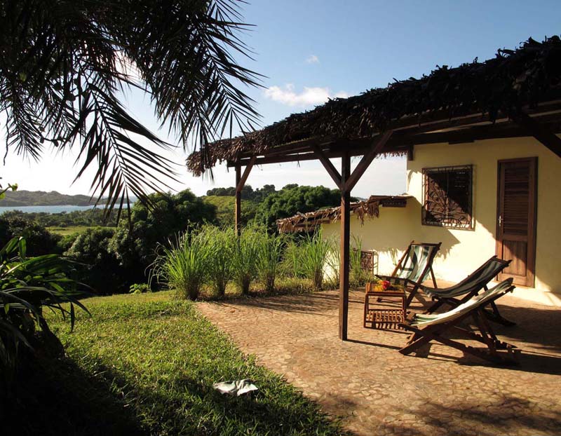 terrasse chambre d'hôtes Case Sakalava Nosy Be Madagascar